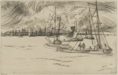 Amsterdam vom Tolhuis, 1863